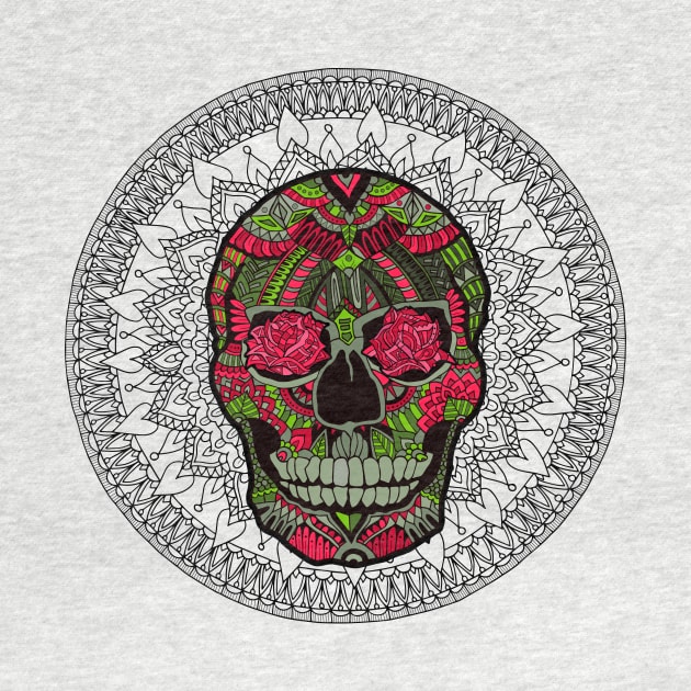 Zentangle sugarskull by ComPix